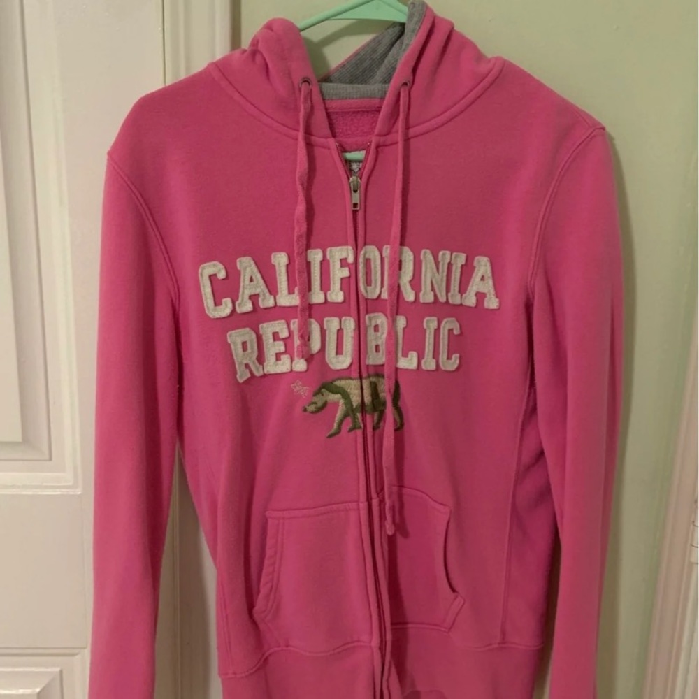 Pink zip up jacket